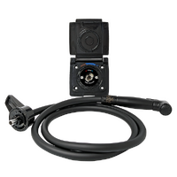 Coast RV Black External Camper Shower Point with 1.5m Hose