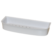 Coast Bathroom LGE Commodity Basket White - 350x127x56mm (LxDxH)