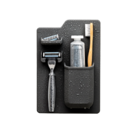Tooletries Charcoal Toothbrush & Razor Holder