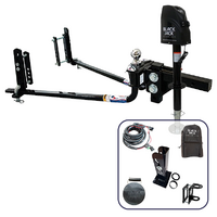 Fastway E2 Roundbar Sway Control WD Hitch 8000lb with Black Jack Trailer Jack Combo