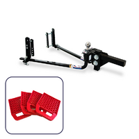 Fastway E2 Round bar Hitch 8,000lb with Anti Ant Stabiliser Pads Combo