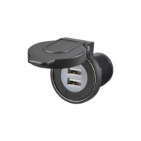 Narva 12-24V Heavy-Duty Dual USB Socket with Magnetic Dust Cover