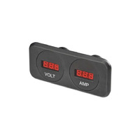 Narva Heavy-Duty 12/24V DC LED Volt & AMP Meter