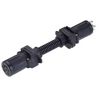 Narva Trailer Adaptor 7 Small Round Car Socket to 6 Small Round Trailer Plug