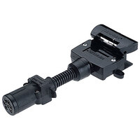 Narva Trailer Adaptor 6 Small Round Car Socket to 7 Flat Trailer Plug