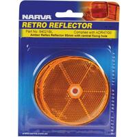 Narva 80mm 50 Piece Round Reflector, Amber