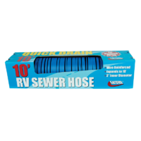 VALTERRA 3"x10' QUICK DRAIN SEWER HOSE BLUE BOXED. D04-0045