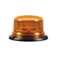 Narva Amber 'Eurotech' Low Profile LED Strobe/Rotator Light, Black Base