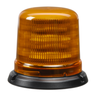 Narva Amber 'Eurotech' Low Profile LED Strobe/Rotator Light with Flange Base, Orange Casing