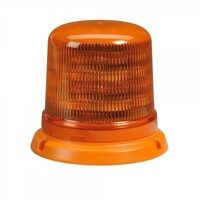Narva Amber 'Eurotech' Low Profile LED Strobe/Rotator Light with Orange Flange Base