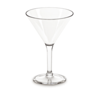 D-Still 280ml Unbreakable Polycarbonate Martini Glass, Set of 4