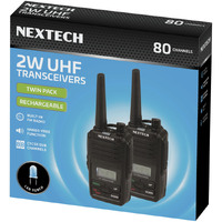 Nextech Transceiver UHF 2W 80Ch PK2 BLK