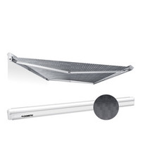 Dometic PerfectWall 1500 Awning, manual, 2.6 m Grey horizon fabric / White cassette