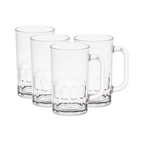 D-Still 405ml Unbreakable Beer Mug, Set of 4