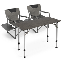 Dometic 2 x Forte 180 Ore Chairs with Zero Concrete Medium Camping Table