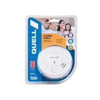SMOKE ALARM 9V w/ HUSH BUTTON SUPPLIED WITH BATTERY