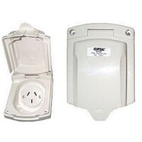 POWER OUTLET NEW STYLE WHITE 10A 240V