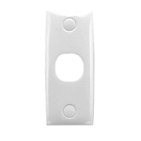 SWITCH PLATE 1 GANG 31 WHITE SHALLOW CLIPSAL 31