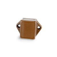 MINI BACK CATCH BROWN USED WITH GOLD KNOB & ROSETTE