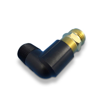 BRASS USA-BSP CONVERTER COMPLETE WITH PLASTIC ELBOW 