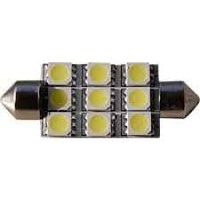 LED FESTOON 9 LEDs 41-42mm 12 VOLT COOL WHITE    313813