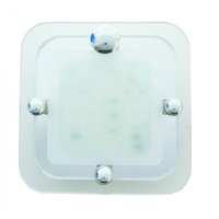 CAMEC LED SQ CRYSTAL 1 SECTION 21 COOL WHITE LEDS P/BUTTON