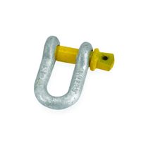 D-SHACKLE & BRIM GAL 11MM RATED 1500KG YELLOW PIN
