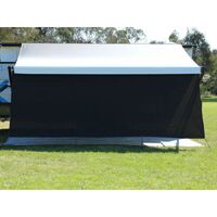 Camec Privacy Screen 4.0m X 1.8m With Ropes And Pegs Black