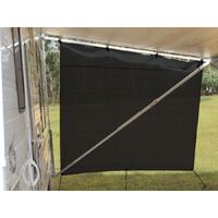 Camec Privacy End Caravan 2.1m X 1.8m With Ropes And Pegs Black