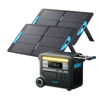 Anker SOLIX F2000 Portable Power Station, 2 x 100W Solar Panel