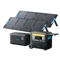 Anker SOLIX F2000 Portable Power Station, Expansion Battery and 2x 200W Solar Panel