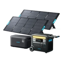 Anker SOLIX F2000 Portable Power Station, Expansion Battery and 2x 400W Solar Panel
