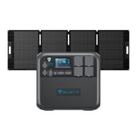 Bluetti AC200MAX Expandable Power Station 2048W with MP200 200W Portable Solar Panel