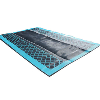 ACM Crisscross Plain Centre Annexe Mat Teal/Black