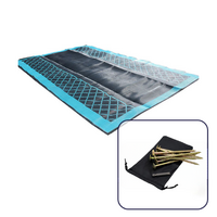 ACM Crisscross Plain Centre Annexe Mat Teal/Black
