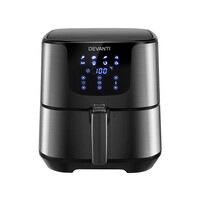 Devanti 7L Stainless Steel Air Fryer with LCD