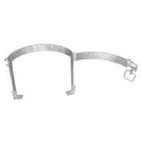 Supex Adjustable Small Gas Bottle Holder with Front Opening, Weld On