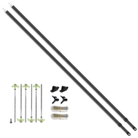 Supex 12V Awning Rope Cradle Pole Pack, Back