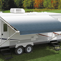 Carefree Altitude 10-21ft (3-6.4m) Black Reverse Fade Rollout Awning with LED Lightbar