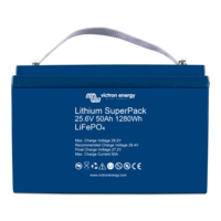 Victron Lithium SuperPack 25.6V/50Ah with M8 threaded insert terminals