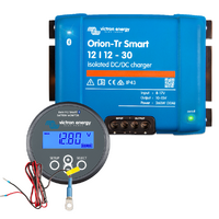 Victron Orion-Tr Smart 12/12-30A DC-DC Charger Bundle, with BMV-712 Smart Battery Monitor & Temperature Sensor