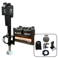 Black Jack MAXI Electric Trailer Jack Bundle with Harness kit & Jockey Block
