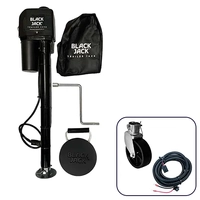 Black Jack MINI Electric Trailer Jack Bundle with Harness kit & Jockey Wheel