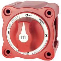 Blue Sea m-Series Mini Selector Battery Switch – Red