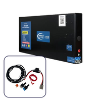 Baintech 12V 110Ah Slim Lithum Battery With Built In 20A Dc-Dc Charger Install Kit