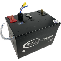 Baintech 12V 110Ah Standard Power Lithium Battery with Built in 20Amp Smart Alternator DC-DC Charger