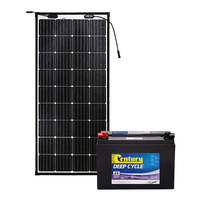 Century 120Ah AGM Deep Cycle Battery Bundle with eArc Flexible Solar Panel