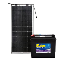 Century 140Ah AGM Deep Cycle Battery Bundle with eArc Flexible Solar Panel