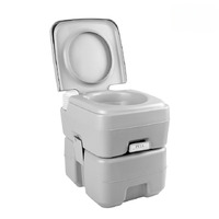 Weisshorn 20L Outdoor Portable Toilet - Grey