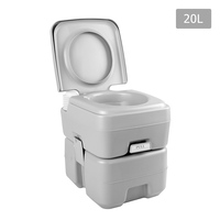 Weisshorn 20L Outdoor Portable Toilet - Grey